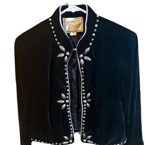 Double D Ranch Vintage Style Tapestry Velvet Jacket